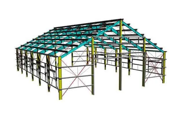 Church hall steel frame construction